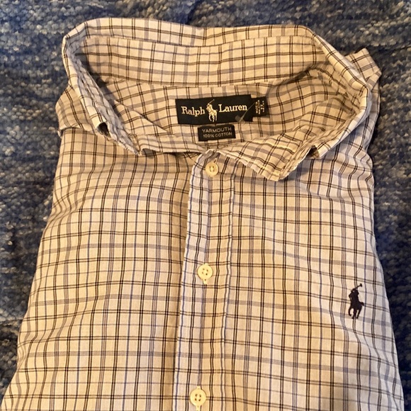 Light blueish grey polo Ralph Lauren dress shirt - Picture 1 of 5